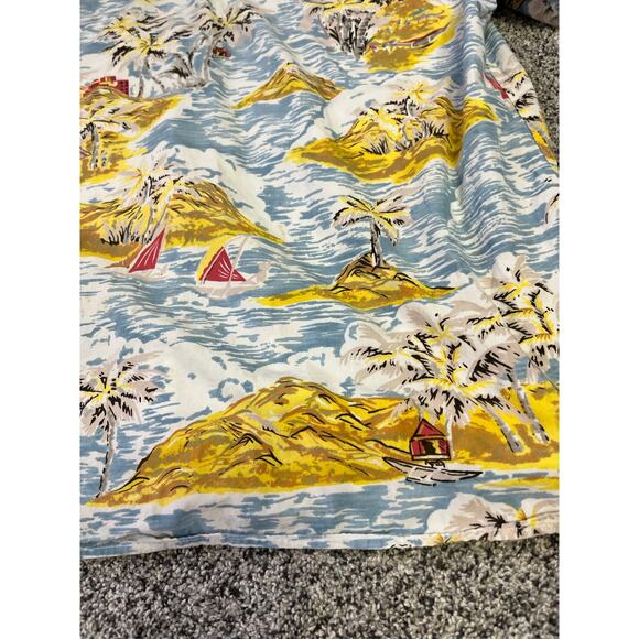 The Territory Ahead Men’s Retro Hawaiian Camp Shirt XL, Cotton‎ Island Sailboats - Picture 10 of 14